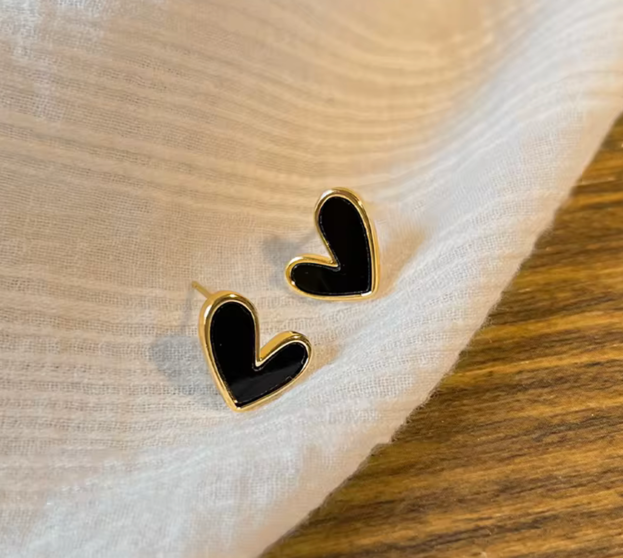 Cute Korean Heart Zircon Earrings