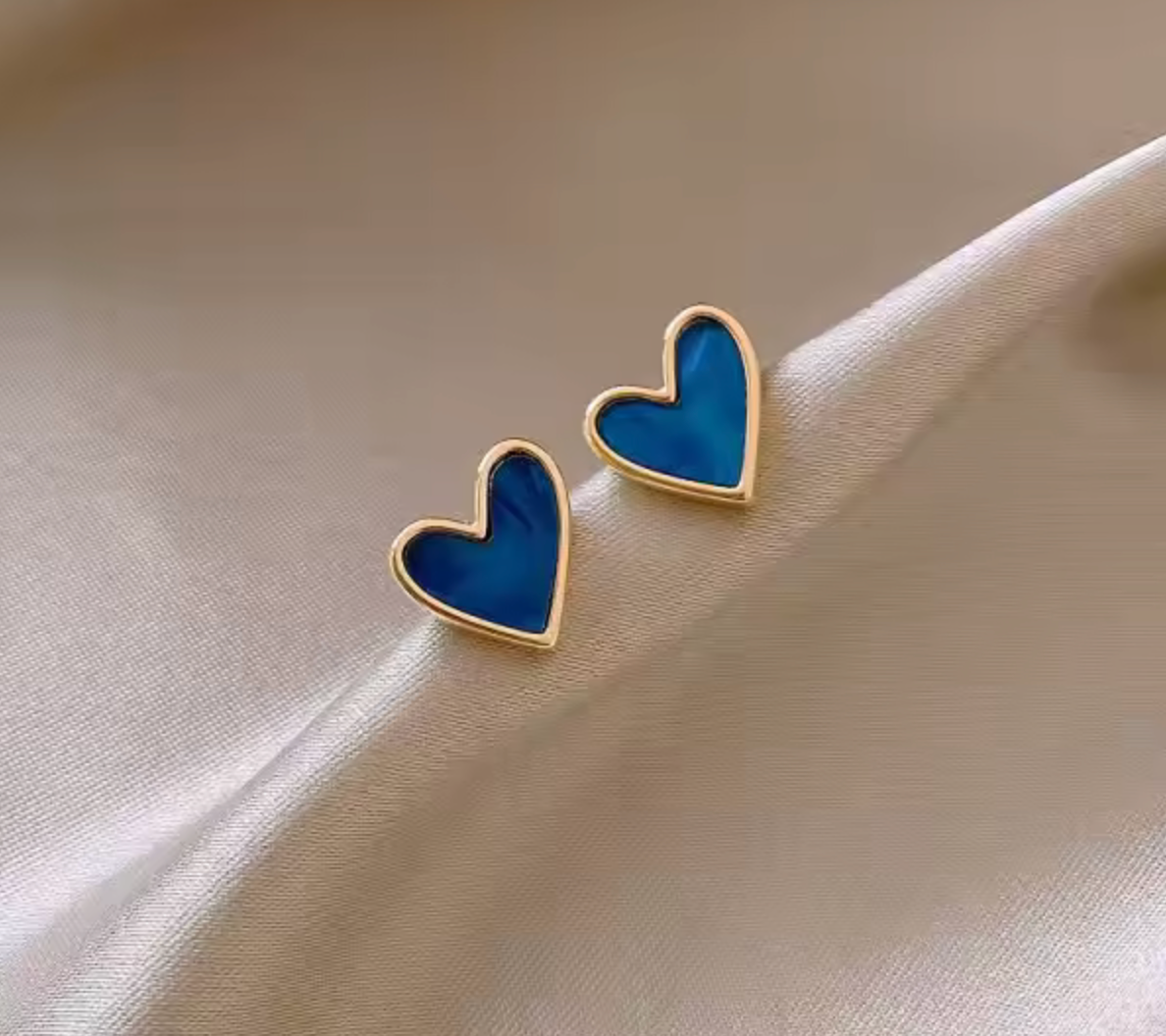 Cute Korean Heart Zircon Earrings